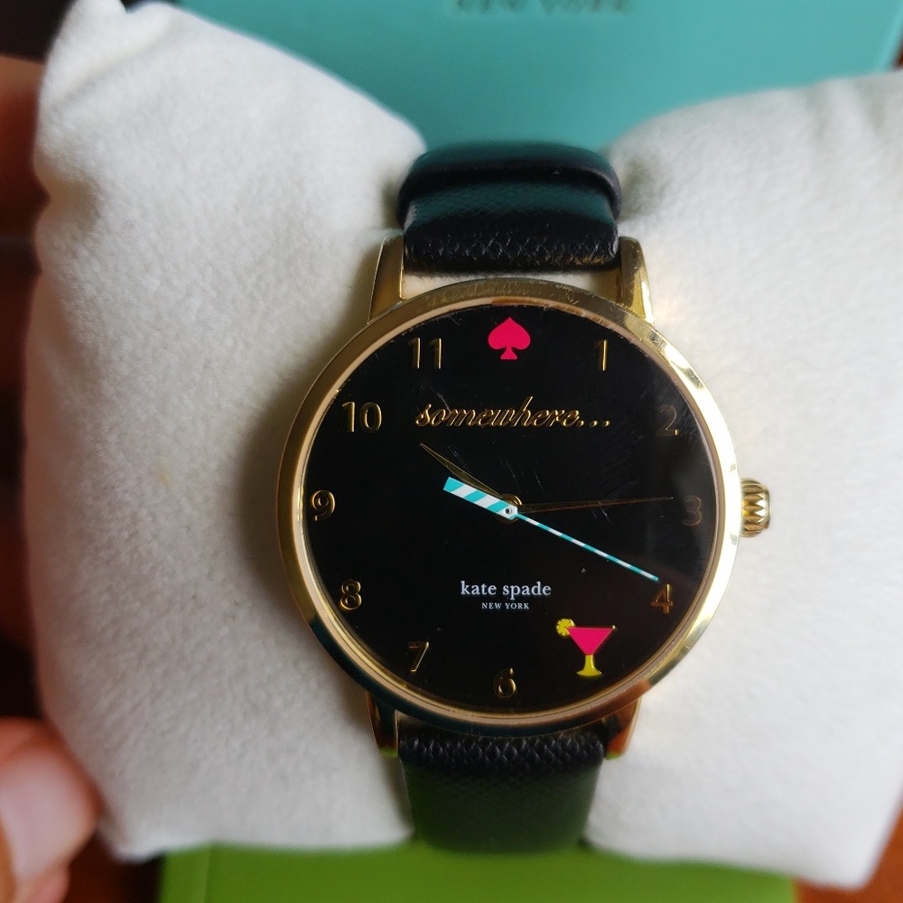 Kate Spade Black 5oclock Somewhere watch